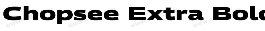 Chopsee Extra Bold字体转换
